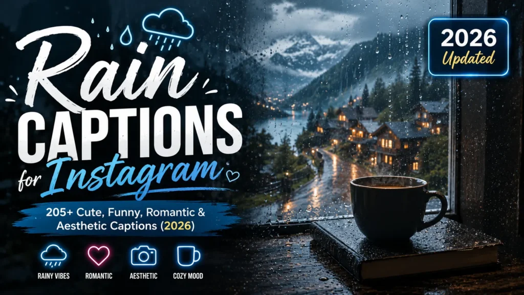 Rain Captions for Instagram