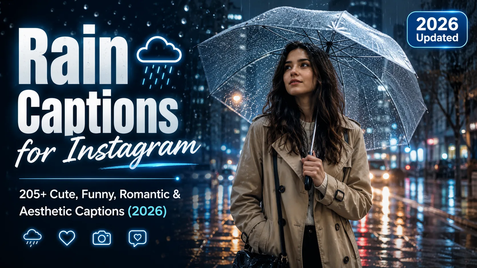 Rain Captions for Instagram