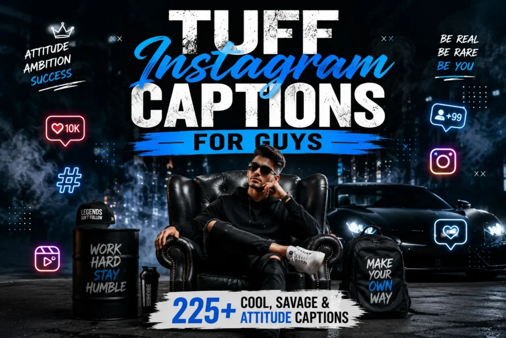 Tuff Instagram Captions for Guys