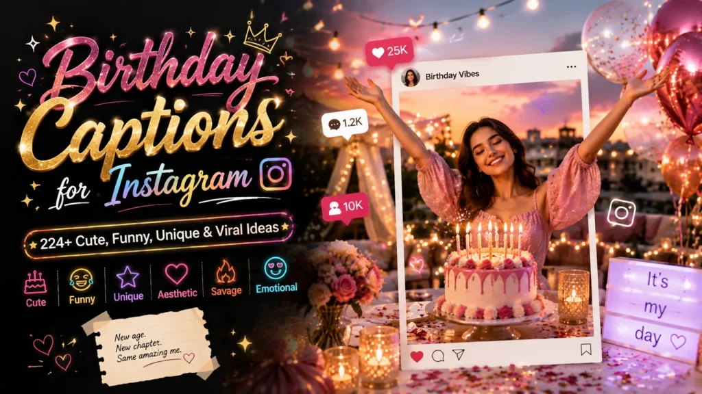 Birthday Captions for Instagram