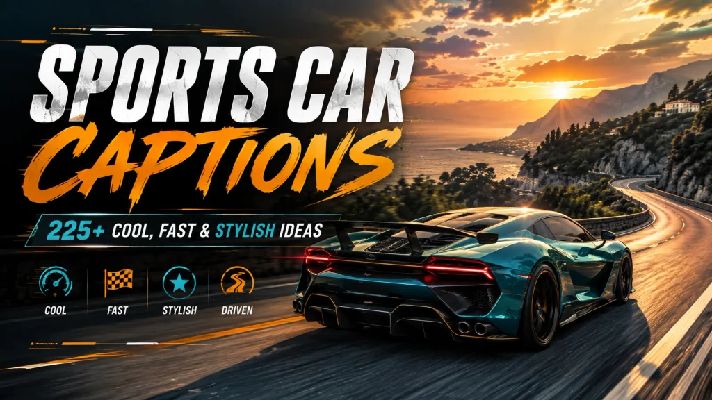 Sports Car Captions
