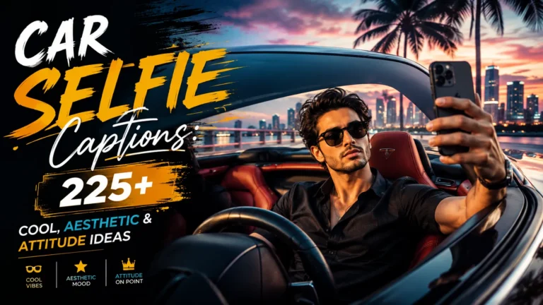 Car Selfie Captions