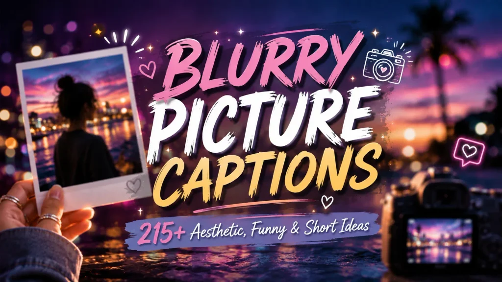 Blurry Picture Captions for Instagram