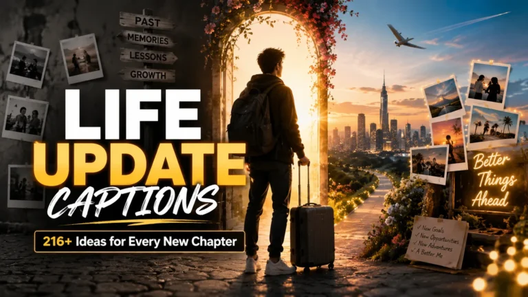 Life Update Captions