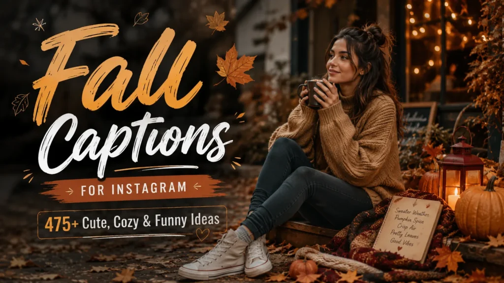 Fall Captions for Instagram