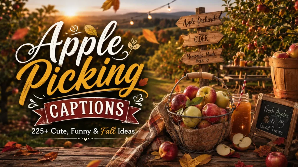 Apple Picking Captions