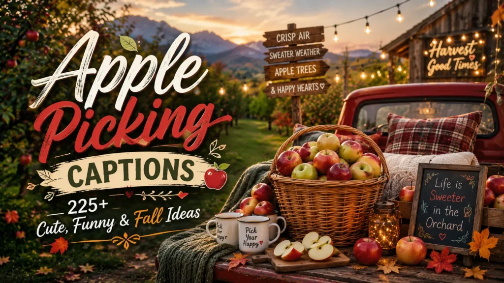 Apple Picking Captions