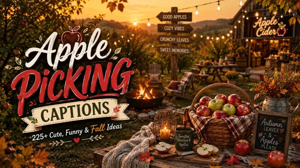 Apple Picking Captions