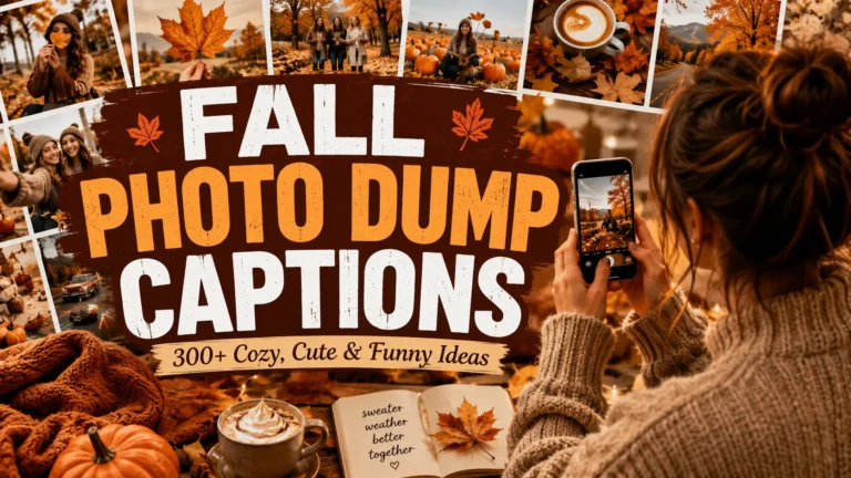 Fall Photo Dump Captions