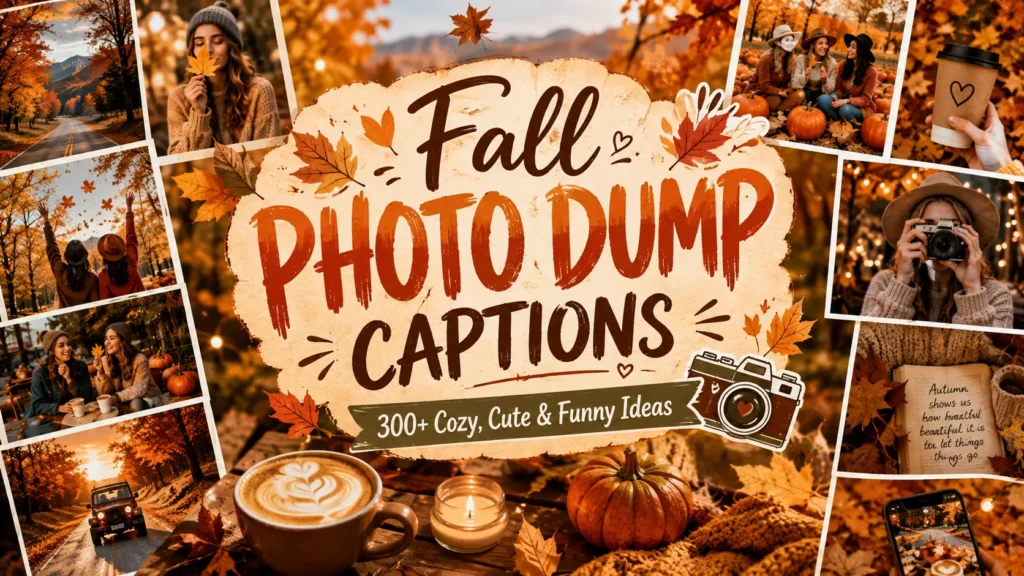 Fall Photo Dump Captions