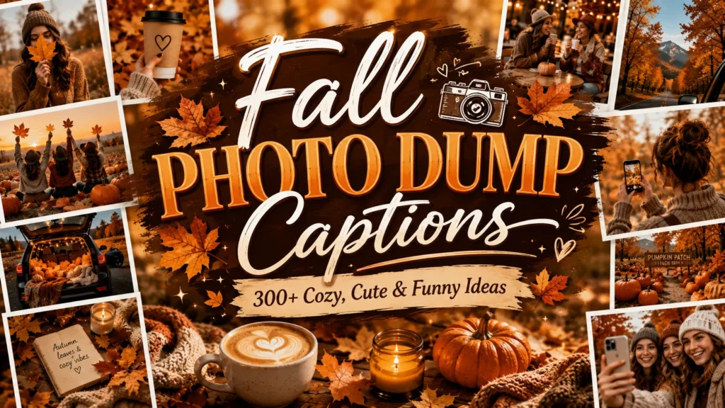 Fall Photo Dump Captions