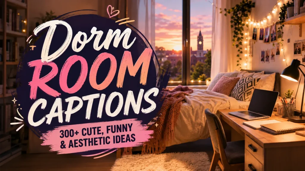 Dorm Room Captions