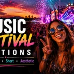 Music Festival Captions
