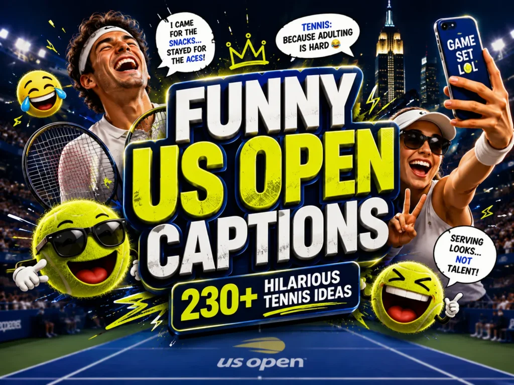 Funny US Open Captions