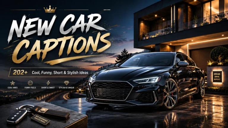 New Car Captions