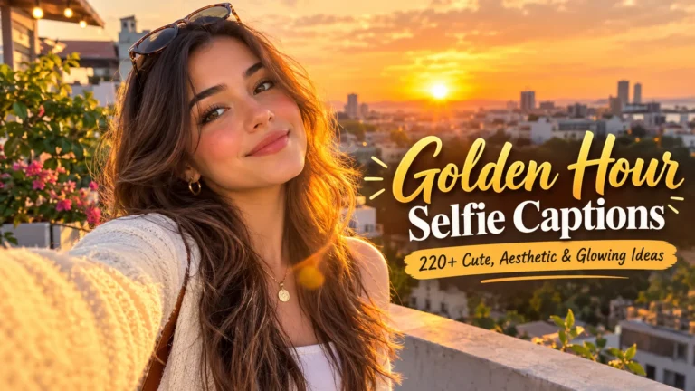 Golden Hour Selfie Captions