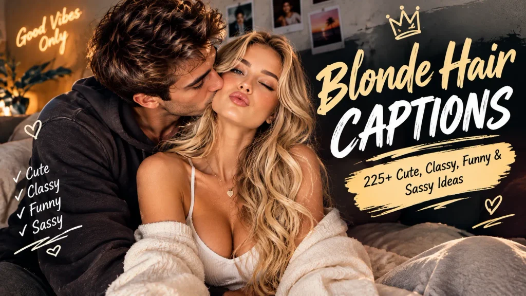 Blonde Hair Captions