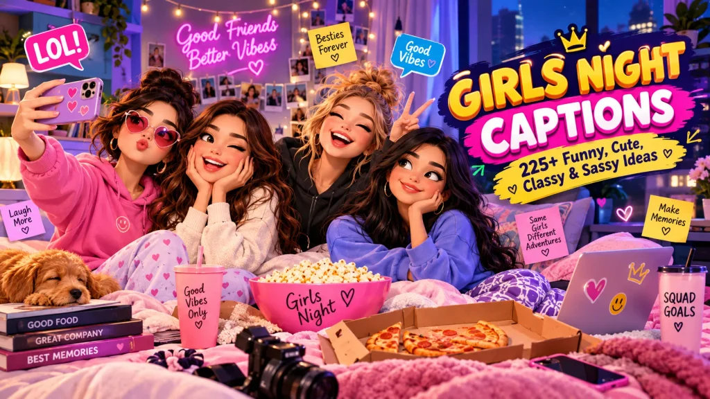 Girls Night Captions