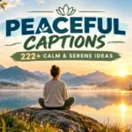 Peaceful Captions for Instagram