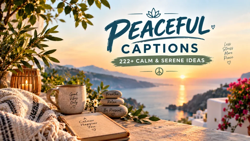 Peaceful Captions for Instagram