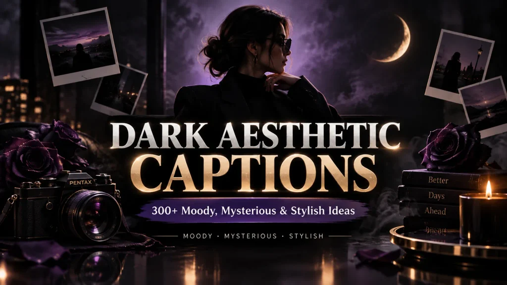 Dark Aesthetic Captions