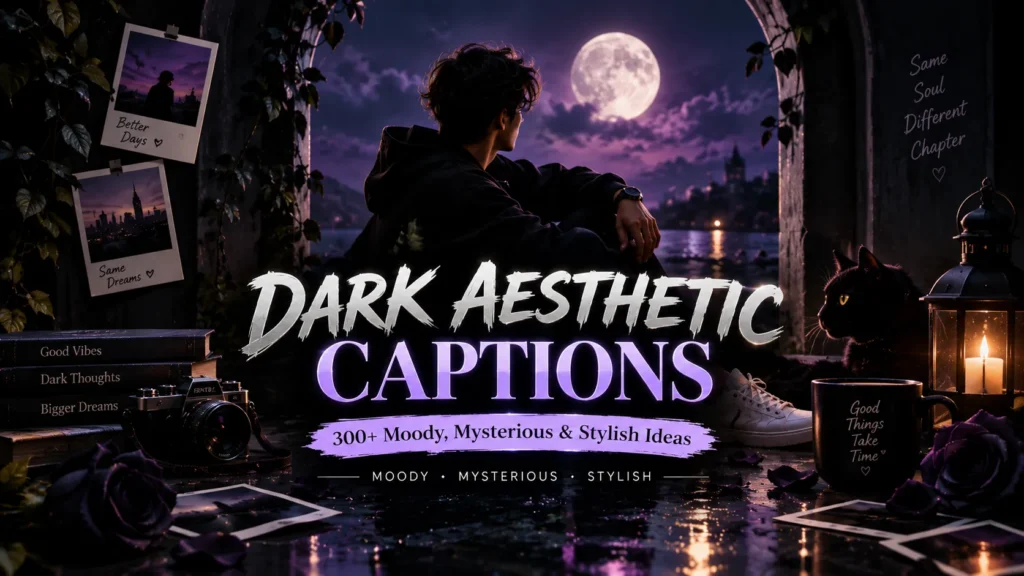 Dark Aesthetic Captions