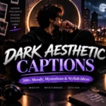 Dark Aesthetic Captions